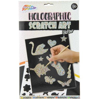 Set fise razuibile Holographic Scratch Art Grafix GR220002 BBJGR220002_Sclipici