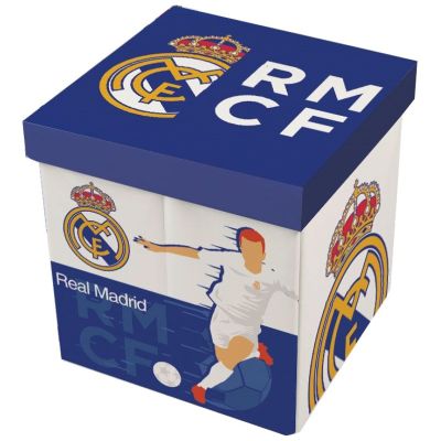 Taburet pentru depozitare jucarii Real Madrid CF BBXRM13724