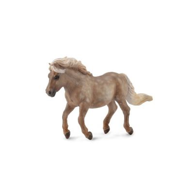 figurina ponei argintiu pestrit shetland m collecta - okecol88606m