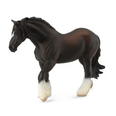 figurina cal negru shire xl collecta - okecol88582xl