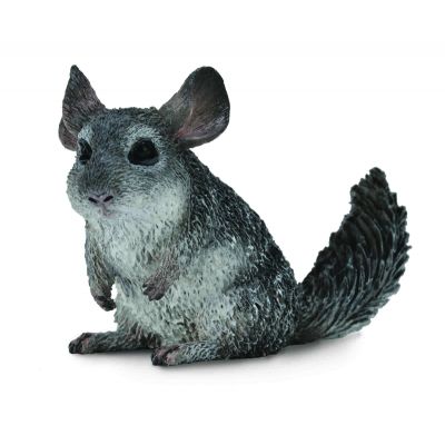 Figurina chinchilla cu coada lunga m collecta - okecol88722m