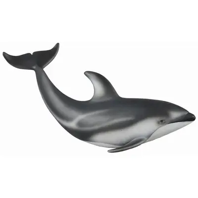 Figurina delfin de pacific cu lateralele albe m collecta - okecol88612m
