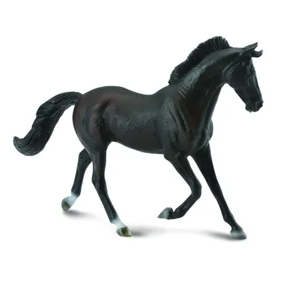 Figurina iapa thoroughbred neagra pictata manual xl collecta - okecol88478xl