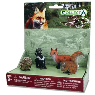 Set 4 figurine animale din padure - collecta - okecol89675spp