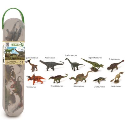 Cutie cu 10 minifigurine dinozauri set 2 - okecola1102c