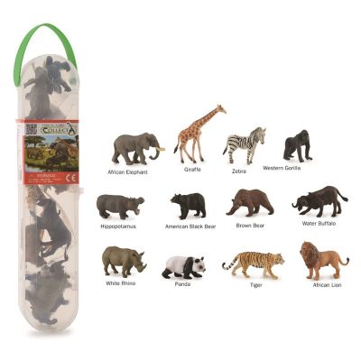 Cutie cu 12 minifigurine animale salbatice - okecola1105c