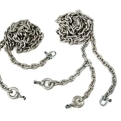 Set lant pentru leagan din cauciuc cu lant negru - okekbt123.080.085.001