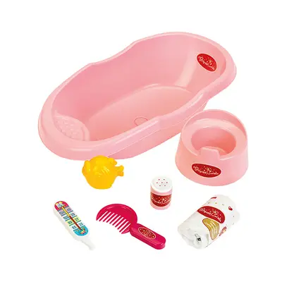 Set de baie cu accesorii pentru papusi coralie tk1647