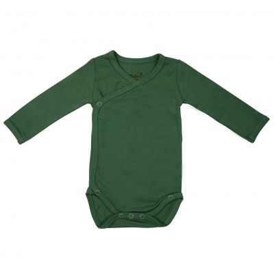 Body cu maneca lunga, din bambus aspen green 50-56  tnatm-bsx50-530