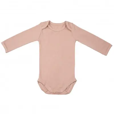 Body cu maneca lunga, din bambus misty rose 62-68 tnatm-bsx62-531