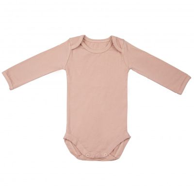Body cu maneca lunga, din bambus misty rose 86-92 tnatm-bsx86-531