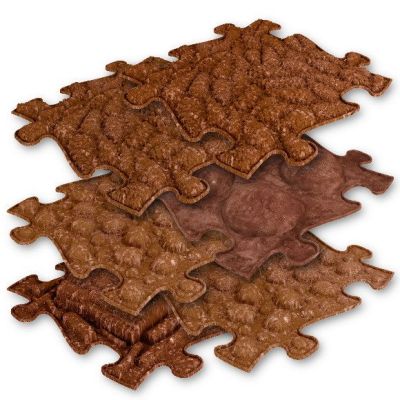 Covoras ortopedic senzorial puzzle set eco muffik - okemfk-024