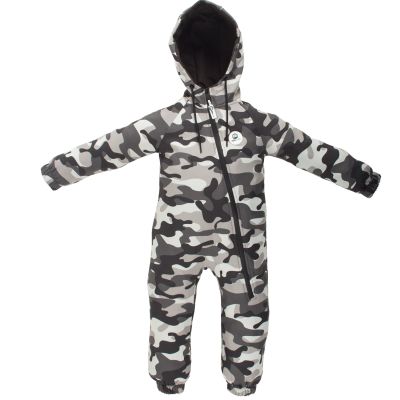 Salopeta impermeabila pentru copii Kidscare, cu protectie la vant si apa cu imprimeu Camuflaj - marime 92 SUPKCSI502_Camuflaj-92