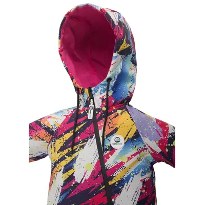 Salopeta impermeabila pentru copii Kidscare, cu protectie la vant si apa cu imprimeu Graffiti - marime 86 SUPKCSI501_Graffiti-86