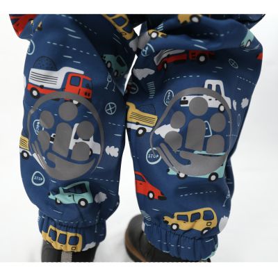Salopeta impermeabila pentru copii Kidscare, cu protectie la vant si apa cu imprimeu Masini - marime 110 SUPKCSI508_Masini-110