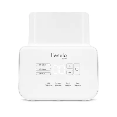 Lionelo - Incalzitor biberoane ThermUp Double, 2 biberoane, 3 - 5 min, Temperatura constanta pana la 24 h, Sterilizare, Dezghetare, Fara BPA, Alb BYNLOC-THERMUP-DOUBLE_WHITE