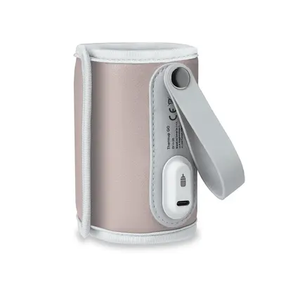 Lionelo - Incalzitor biberoane ThermUp Go, Portabil, Temperatura constanta pana la 24 h, Incarcare USB, Roz BYNLOC-THERMUP-GO_PINK_BABY