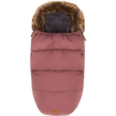 Sac de iarna cu guler blanita detasabil, pentru carucior, Roz pudra, 100x50 cm, Fillikid KRS4880-12