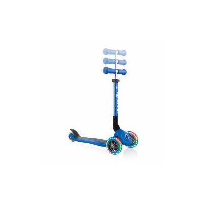 Trotineta Globber Junior pliabila cu lumini culoare albastra FUNK437-100
