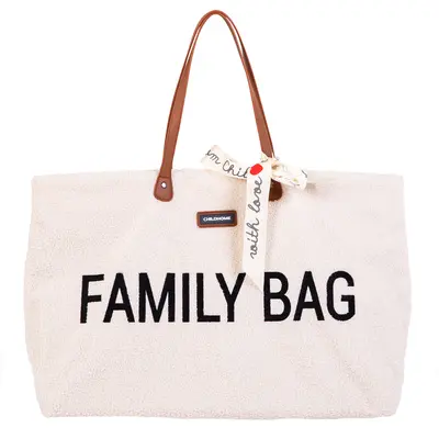 Geanta Childhome Family Bag Teddy Alb ERF5420007160906