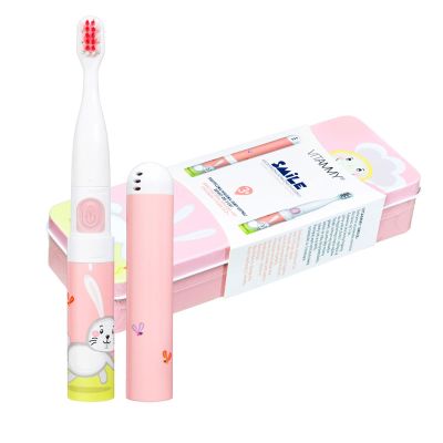 Periuta de dinti electrica VITAMMY Smile, pentru copii 3 +, cutie travel, Animatie Iepuras BITsmileiepure