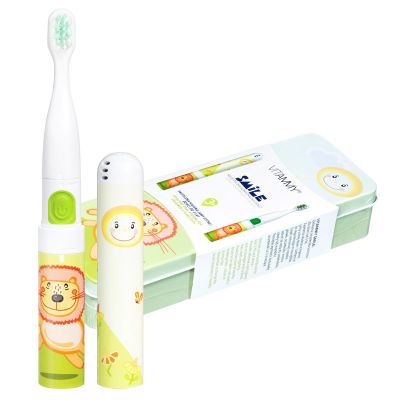 Periuta de dinti electrica VITAMMY Smile, pentru copii 3 +, cutie travel, Animatie Leu BITsmileleu