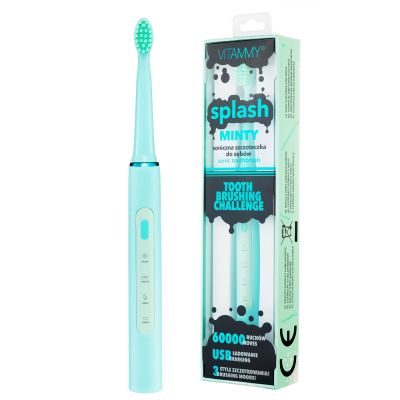 Periuta de dinti electrica VITAMMY Splash TB8132A-CE Minty, 60000 vibratii/min, 3 moduri de... BITsplashminty