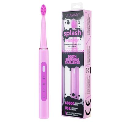 Periuta de dinti electrica VITAMMY Splash TB8132A-CE Purply, 60000 vibratii/min, 3 moduri de... BITsplashpurply