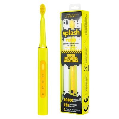 Periuta de dinti electrica VITAMMY Splash TB8132A-CE Yello, 60000 vibratii/min, 3 moduri de... BITsplashyello