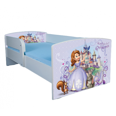Patut Printesa Sofia 140x70 Cu Sertar ?si Saltea Inclusa Ptv1793