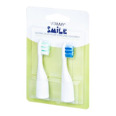 Set 2 rezerve periuta de dinti VITAMMY Smile, Verde-Albastru BITrezervesmile2