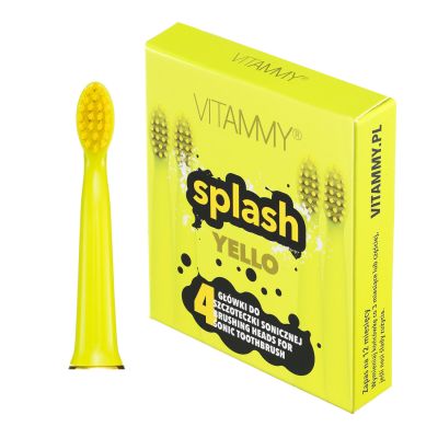 Set 4 rezerve periuta de dinti VITAMMY Splash TH1811-4 Yello, Galben BITrezerveyello