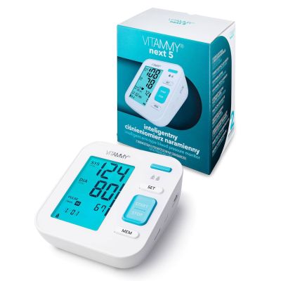 Tensiometru electronic de brat VITAMMY Next 5, mufa USB, detectare aritmie, detectie miscarea... BITnext5
