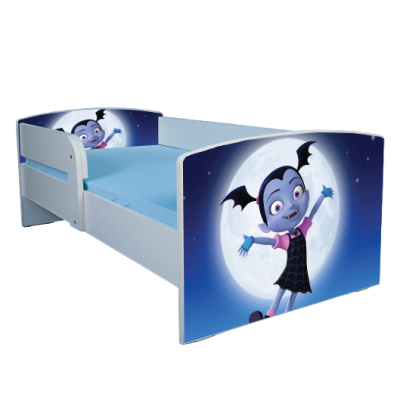 Pat Personalizat Vampirina 160x80 Cu Sertar Si Saltea Inclusa Ptv1806