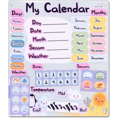 Calendarul meu magnetic, 31 x 35 cm, 40 cm Fiesta Crafts FCT-2634 BBJFCT-2634_Initiala