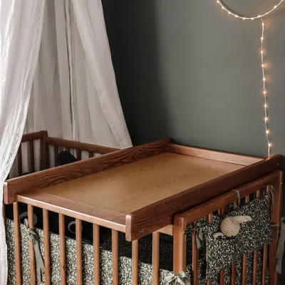 Masa De Infasat Din Lemn, Atasabila La Patut Bebe 120x60 Si 140x70 Cm, Vintage, 86 X 51 X 7 Cm Pjbctc_vintage