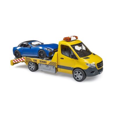 BRUDER - VEHICUL DE TRACTARE MERCEDES BENZ CU SIRENA SI VEHICUL ARTBR02675