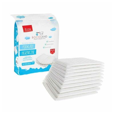 Bocioland - Set aleze impermeabile de unica folosinta, 10 bucati, 40x60 cm BYNBOC0150