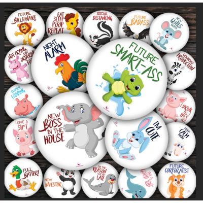 Set 20 Stickere milestone pentru Fotografii Memorabile cu copilul dvs - Baby Milestone Stickers 15 cm, model Funny , Pre-Cut