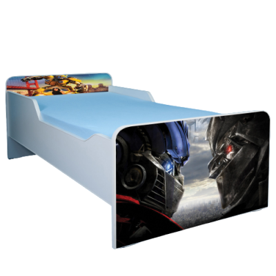 Pat Baieti Creativ Transformers Cu Sertar Si Saltea Inclusa 160x80  Ptv2018