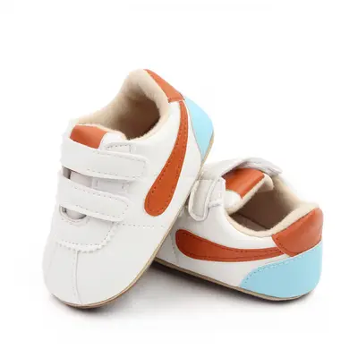 Adidasi albi cu insertie laterala maro MDd2765-2-p19