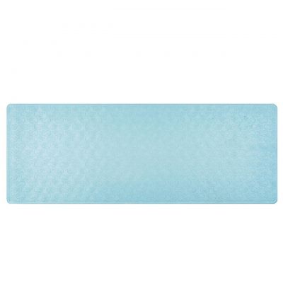 Covoras de baie antialunecare cu ventuze, din cauciuc natural, antibacterian, dreptunghiular, 97 x 36 cm, albastru, MyHappyBath Mat XL, Reer 76033