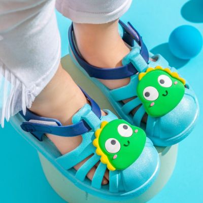 Papuci bleu tip sandaluta din cauciuc pentru copii - Dino MB0076-DE