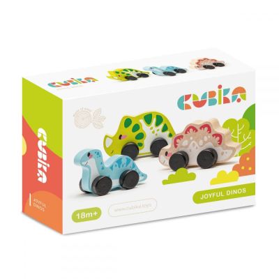 Jucarie din lemn, Cubika, Dinos Family KRT15597