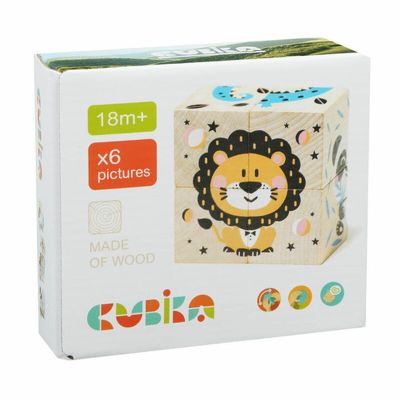 Jucarie din lemn, Cubika, Puzzle din lemn &quot;Jungla&quot; KRT15429