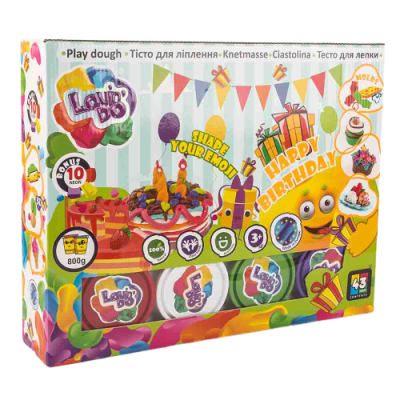 Set de modelat plastilina, Lovin&#039;Do - HAPPY BIRTHDAY 2 KRTOK11011