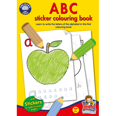 Carte de colorat cu activitati in limba engleza si abtibilduri ABC - ORCB02