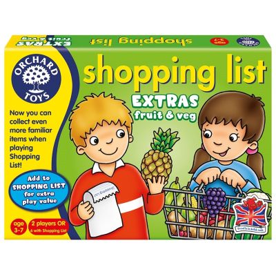 Joc educativ in limba engleza Lista de cumparaturi Fructe si legume - OR090