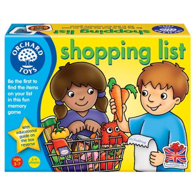 Joc educativ in limba engleza Lista de cumparaturi SHOPPING LIST - OR003