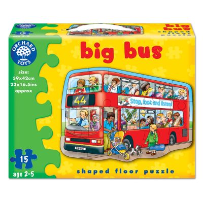 Puzzle de podea Autobuzul (15 piese) BIG BUS - OR249